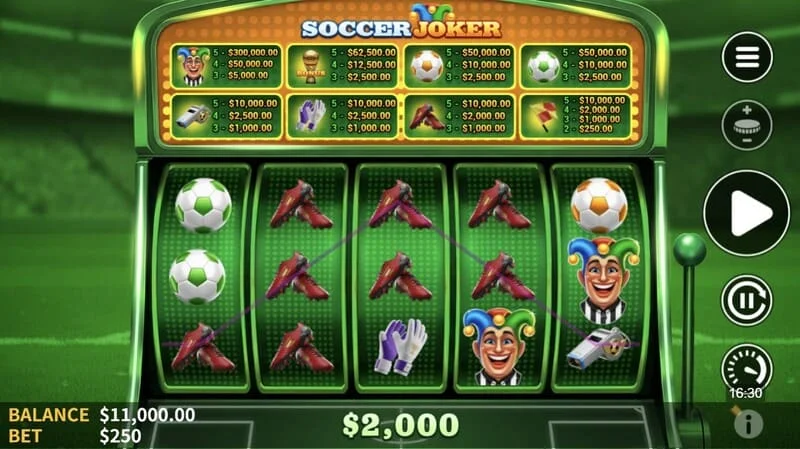 Soccer Joker - ชุดค่าผสมที่ชนะบนวงล้อ